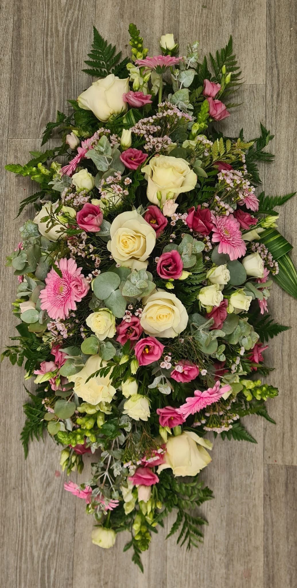 Pretty Casket Spray Mother